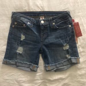 True Religion jean shorts